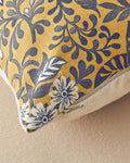 Adra Woven Cushion Cover Mustard