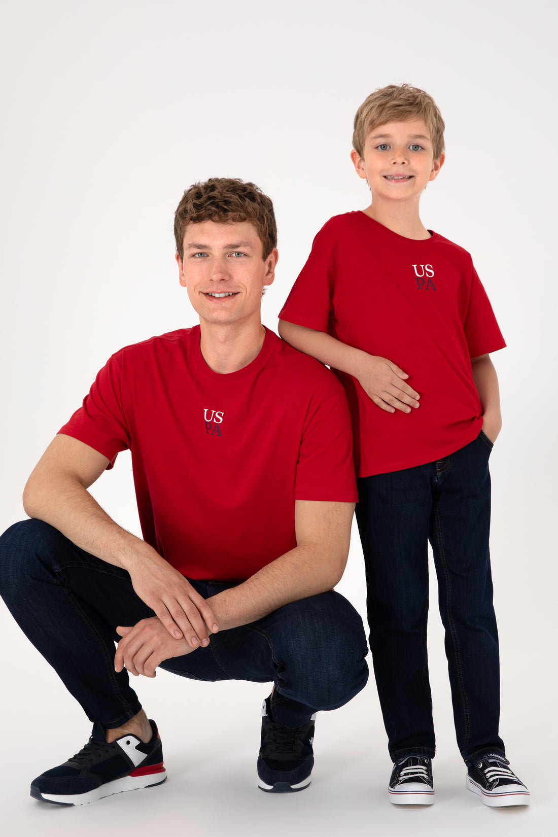 Men's Comfort Fit Crew Neck Red T-Shirt