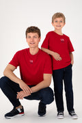 Men's Comfort Fit Crew Neck Red T-Shirt