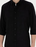Black Regular Fit Long Sleeve Shirt