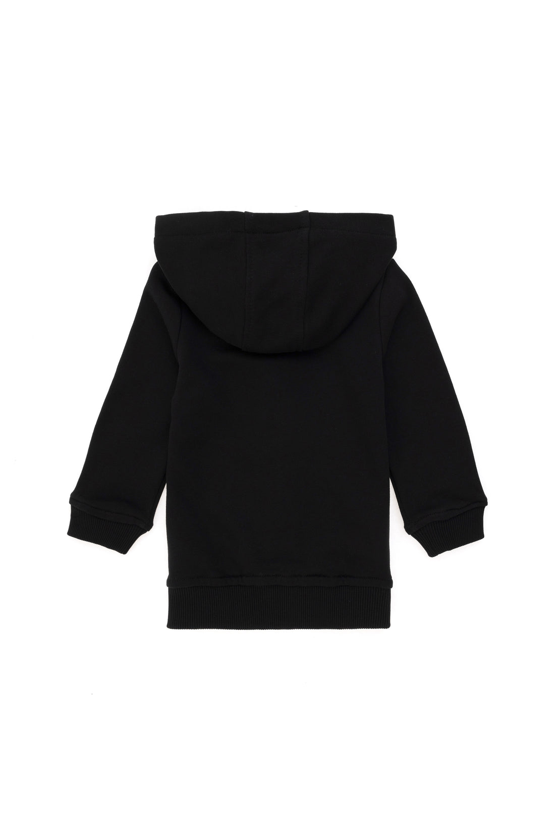 Boy Baby Zip Black Basic Sweatshirt