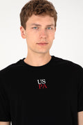 Men's Comfort Fit Crew Neck Black T-Shirt