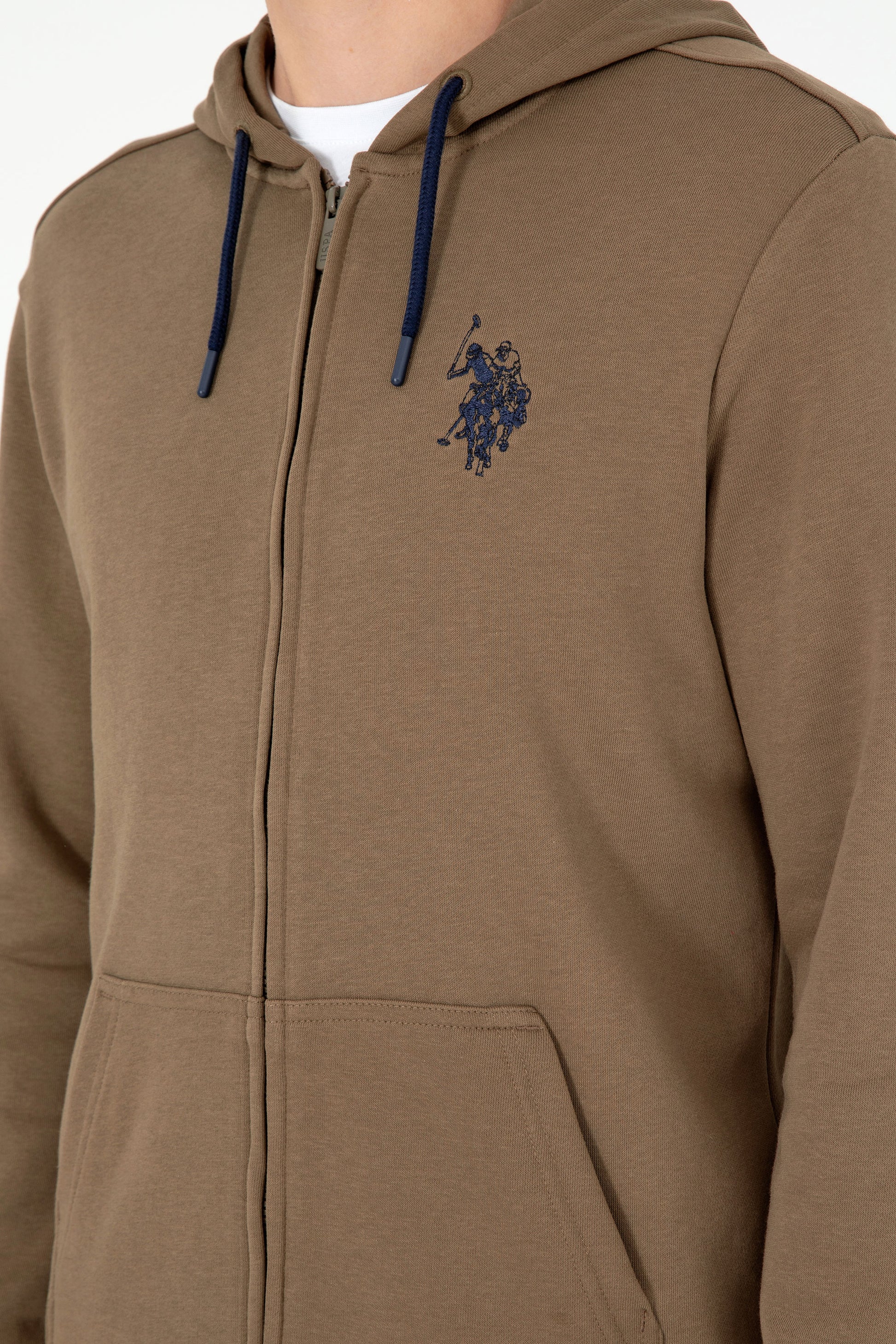 Men's Khaki Knitted Cardigan