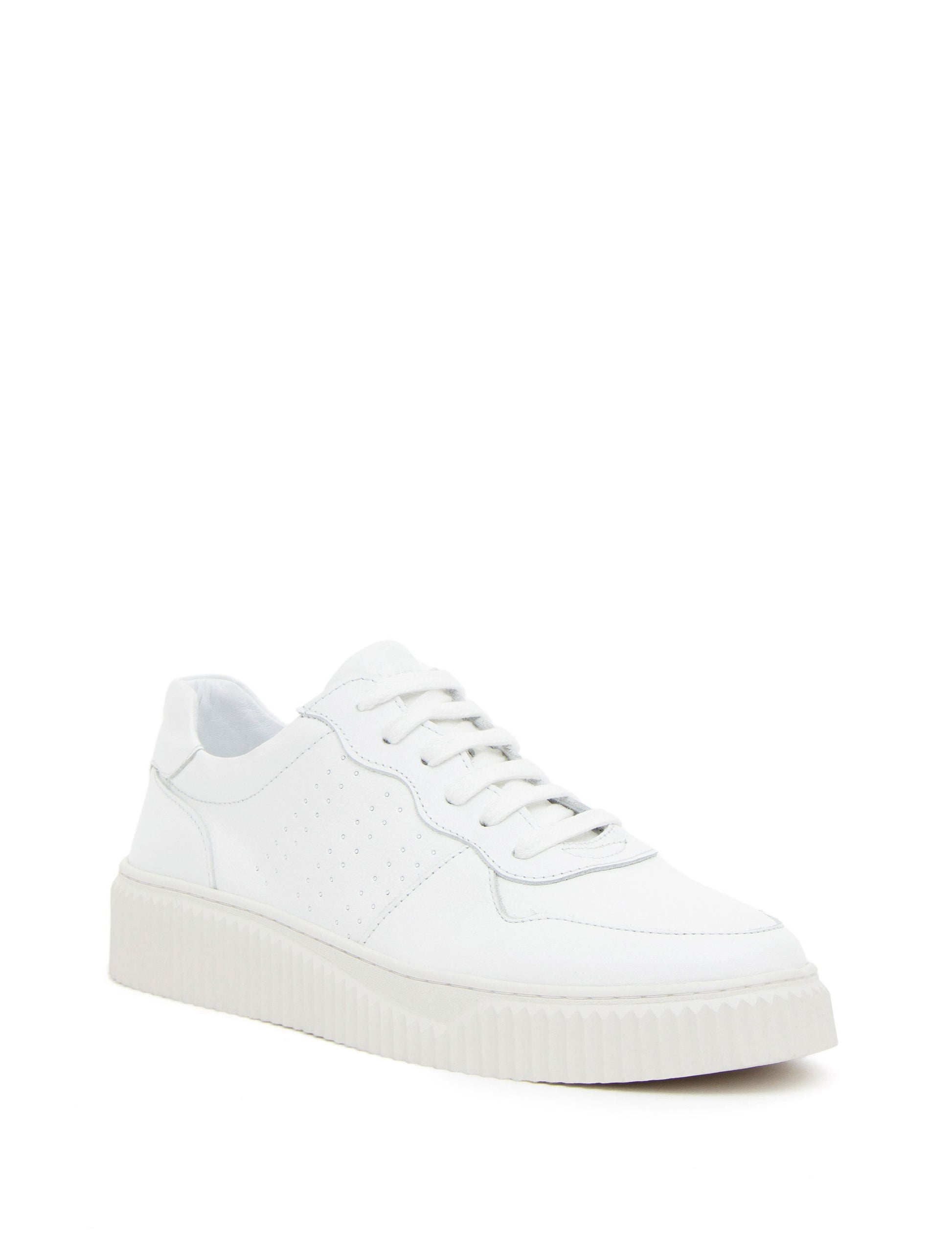 White 100% Leather Casual Shoes