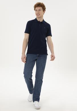 Men's Navy Blue Basic T-Shirt