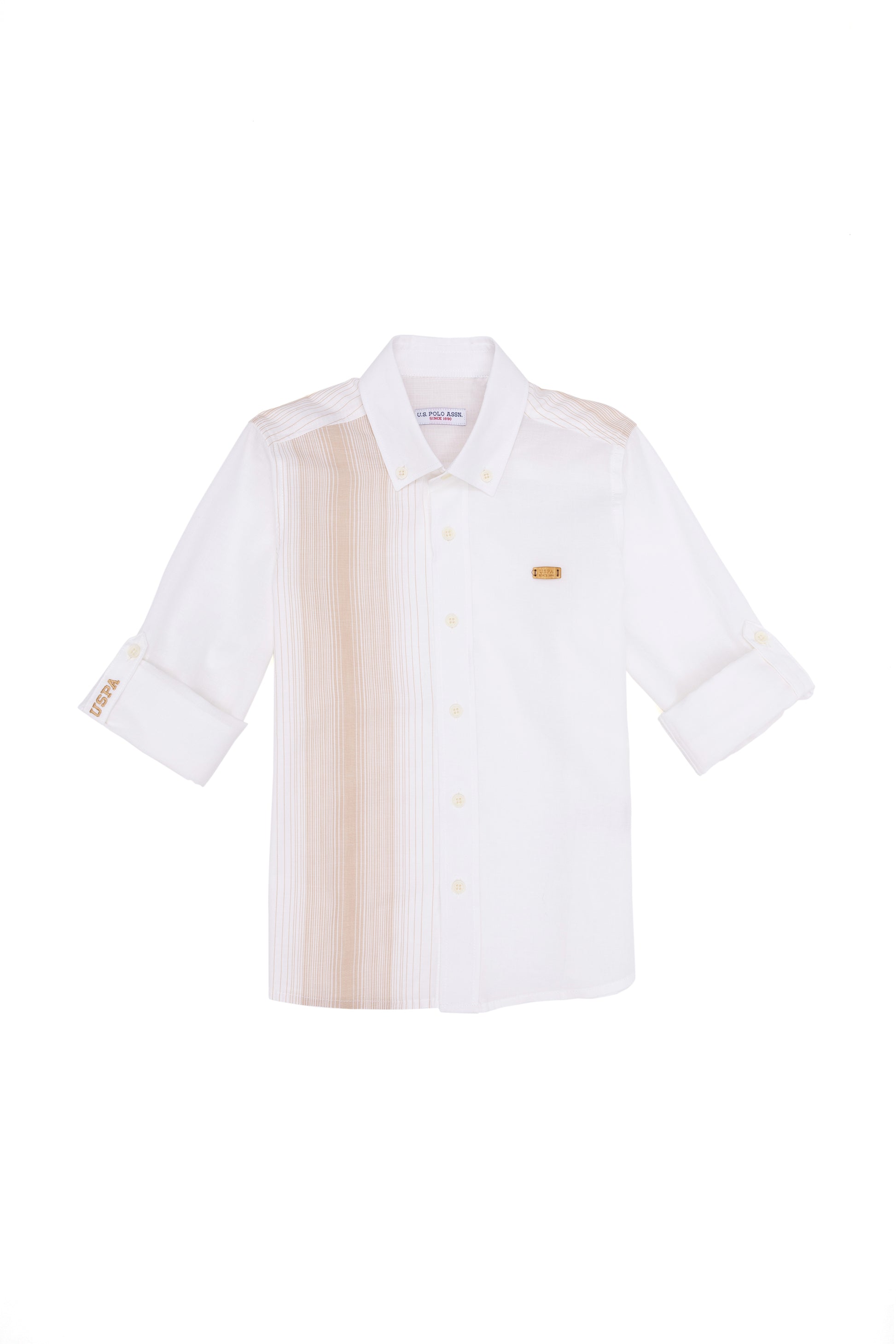 Boy's Camel Long Sleeve Shirt