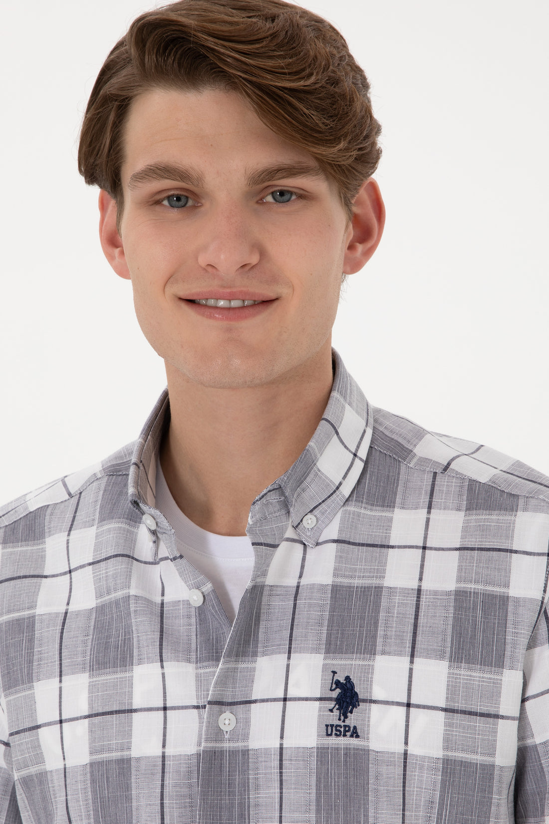 Men's Navy Blue Short Sleeve Shirt