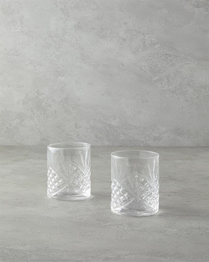 Agolde Glass 2 Pcs Soft Drink Glass Transparent