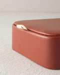 Alden Leather Jewelry Box Brown