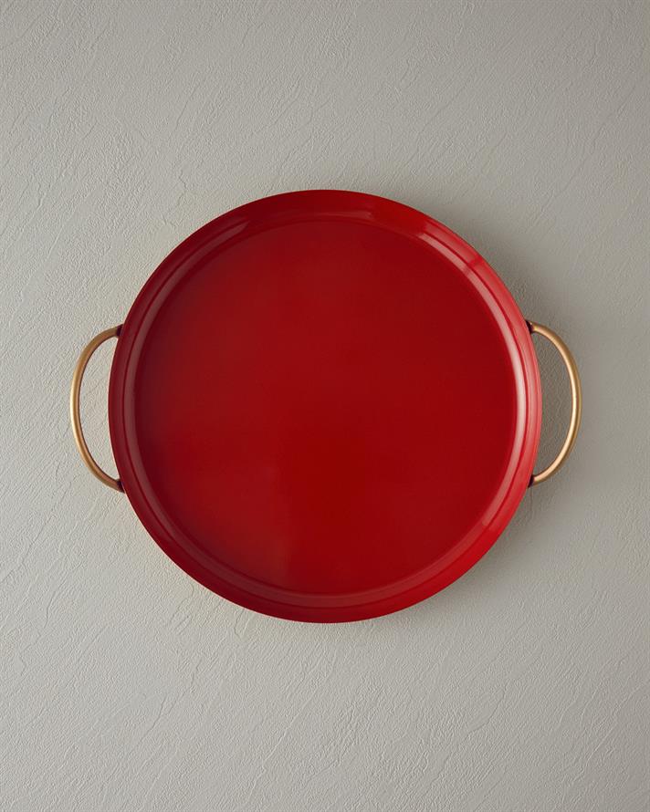 Aloha Metal Decorative Tray Red