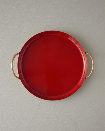 Aloha Metal Decorative Tray Red