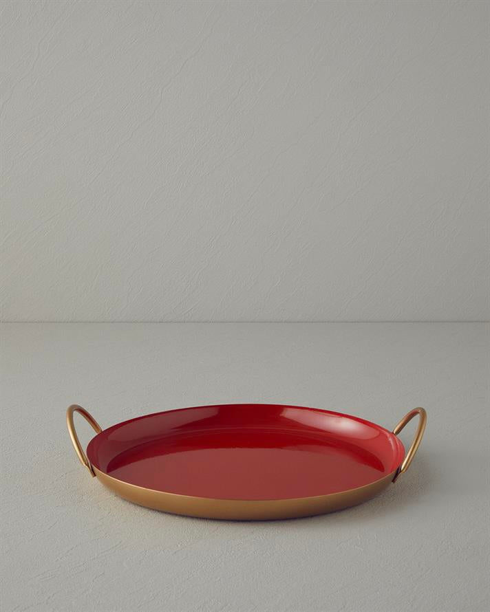 Aloha Metal Decorative Tray Red