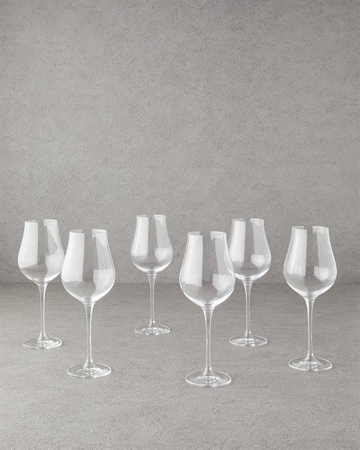 Amelia Crystal Glass Set of 6 400 ml Transparent