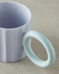 Angled New Bone China Mug Purple