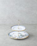 Artistic Flower Enamel Floor Serving 21x29 cm Colored