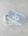 Artistic Garden Melamine Breakfast Set of 6 39x21 cm White - Navy