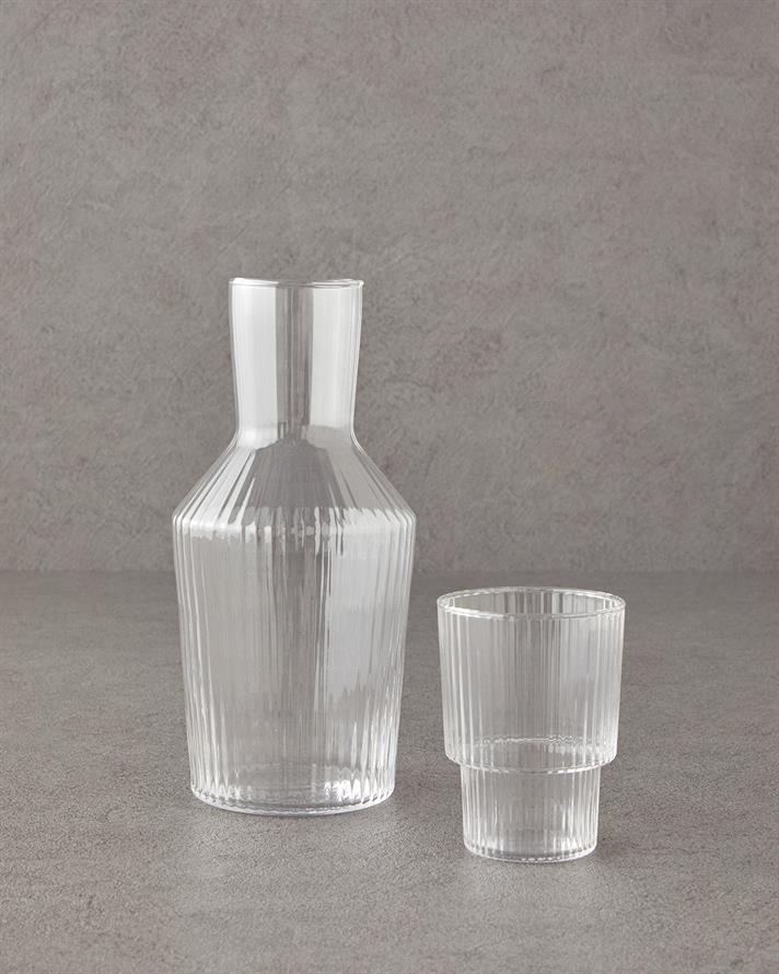 Aura Glass Bedside Pitcher 1000 ml Clear