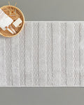 Ava Cotton Bath Mat Light Grey