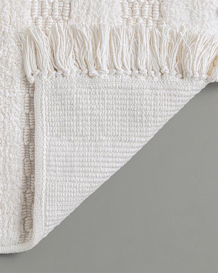 Ava Cotton Bath Mat Ecru
