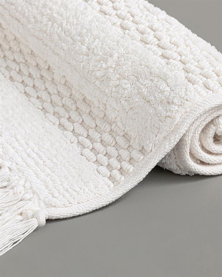 Ava Cotton Bath Mat Ecru