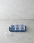 Axel Acrylic 6 Compartment Breakfast Box 25x35 cm Blue