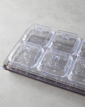 Axel Acrylic 6 Compartment Breakfast Box 25x35 cm Anthracite