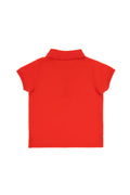 Boy Baby Red Basic Polo Neck T-Shirt