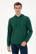 Men's Dark Green Basic Sweatshirt