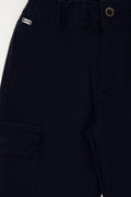 Girls' Navy Blue Canvas Pants