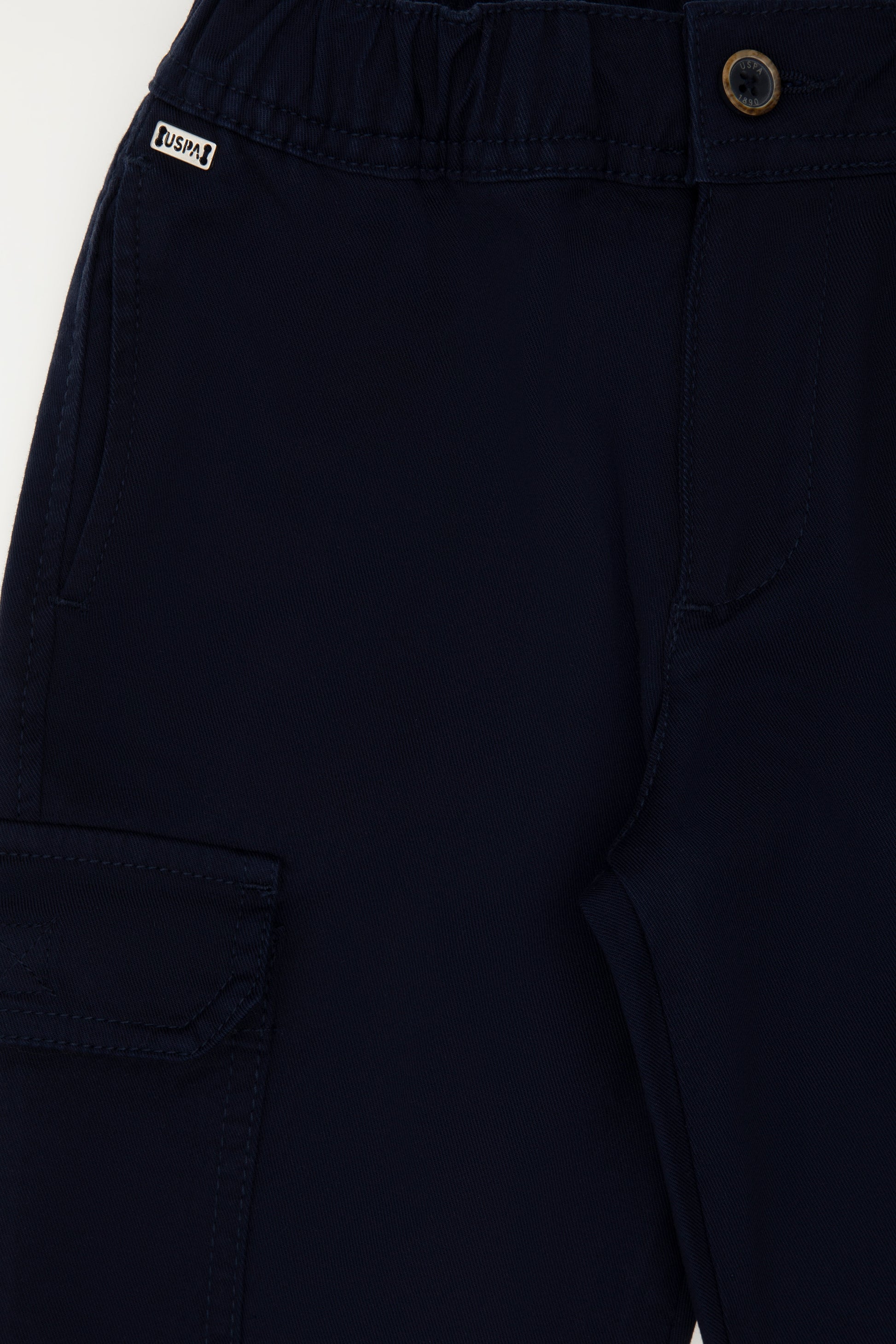 Girls' Navy Blue Canvas Pants