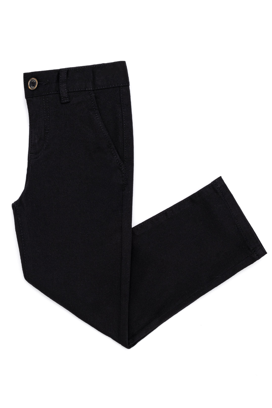 Boy's Black Canvas Pants