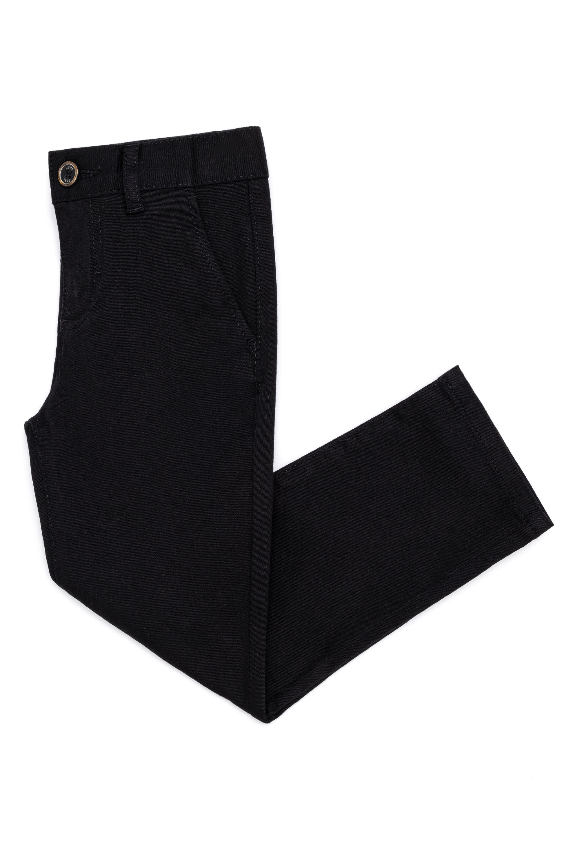 Boy's Black Canvas Pants
