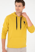 Men's Yellow Basic Sweatshirt