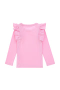 Girls' Pink Crew Neck Sweatshirt