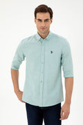 Men's Mint Long Sleeve Basic Shirt