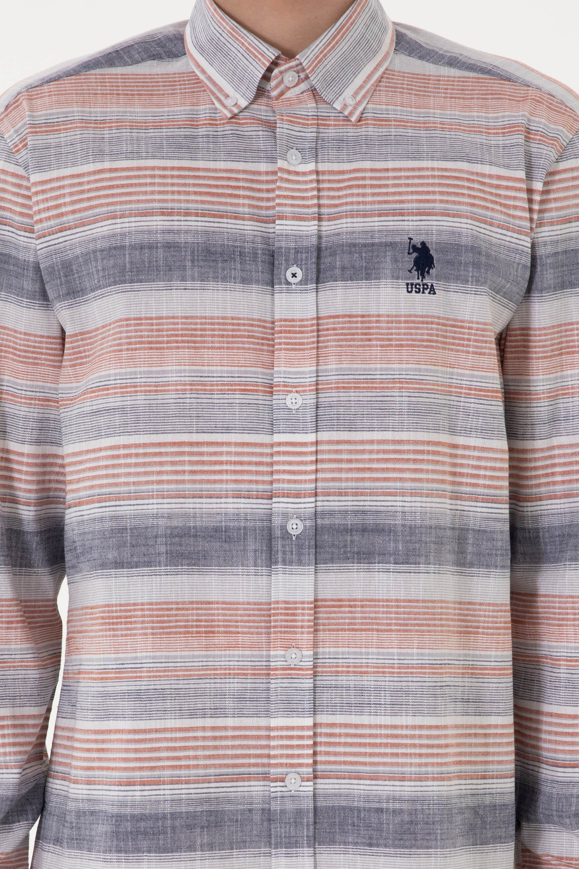 Men's Red Long Sleeve Shirt
