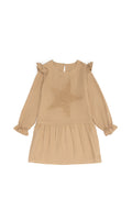 Girls' Sand Long Sleeve Knit Dress