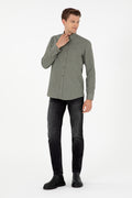 Men's Khaki Long Sleeve Shirt