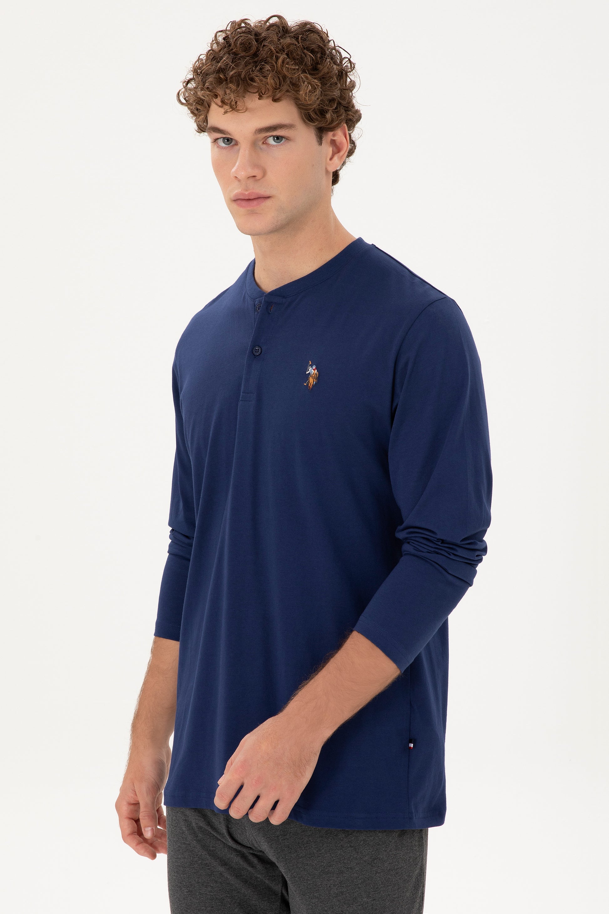 Men's Navy Blue Pajama Set