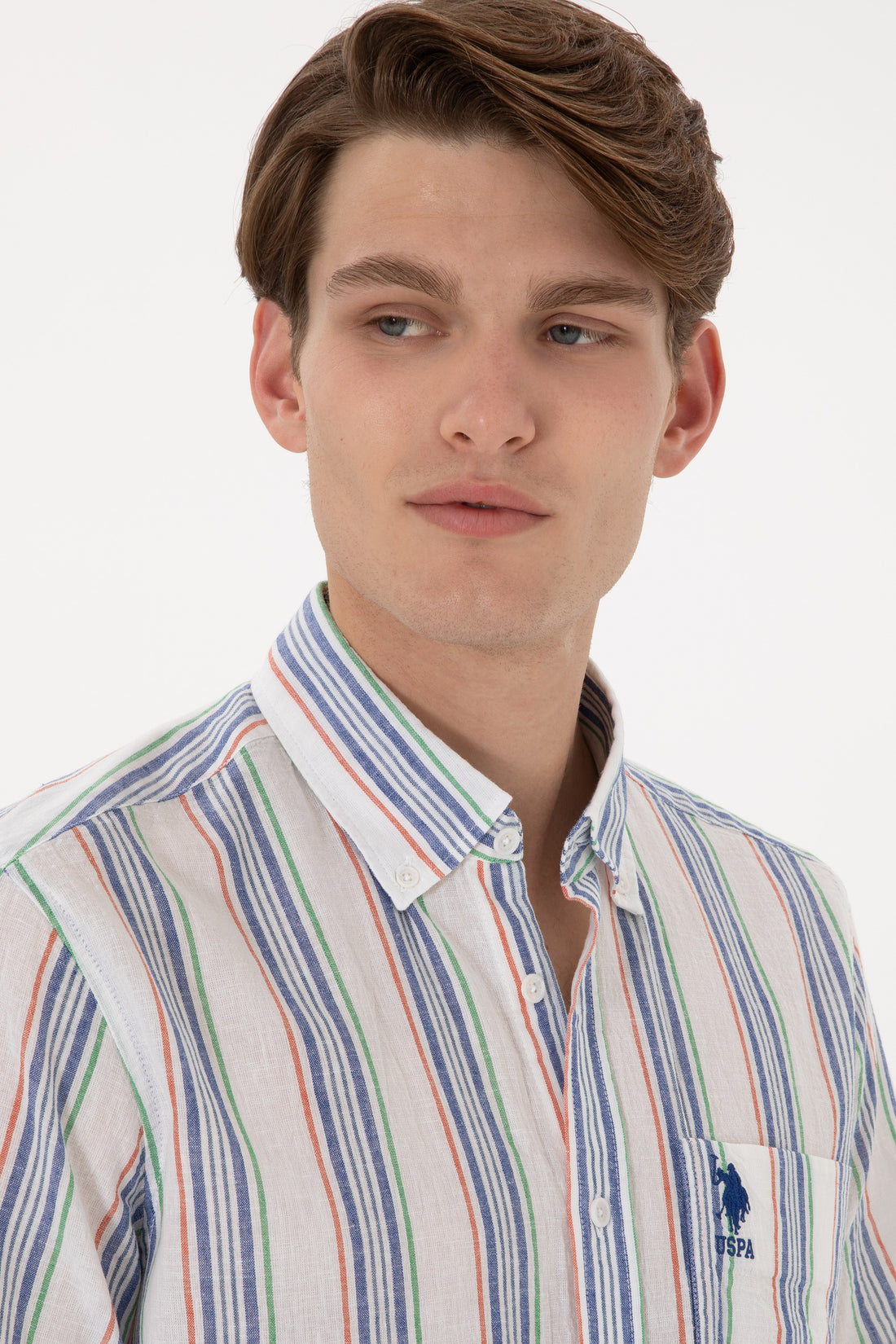 Men's Green Short Sleeve Shirt