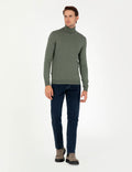 Smoke Slim Fit Turtleneck Basic Sweater Sweater
