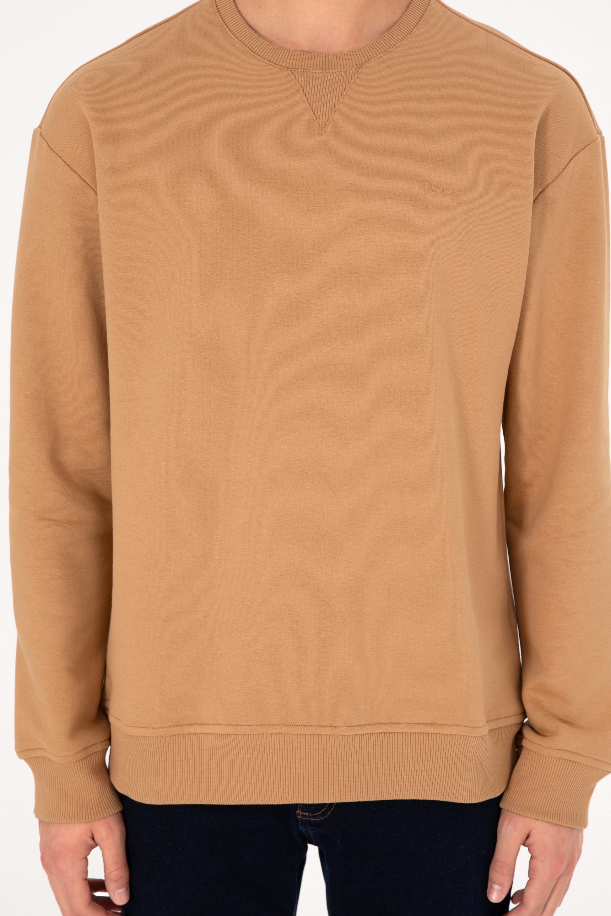 Men's Camel Basic Sweatshirt