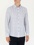 Blue Slim Fit Long Sleeve Shirt