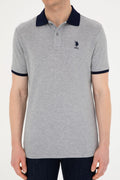 Men's Grey Melange Basic T-Shirt