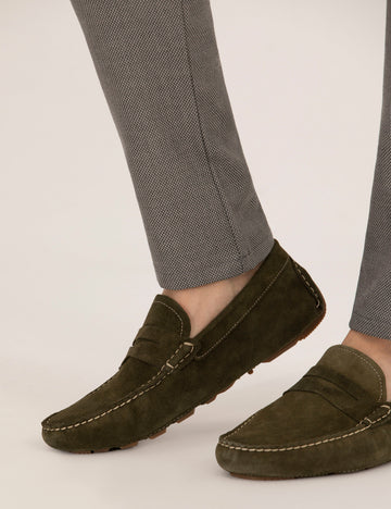 Green Loafer Shoes