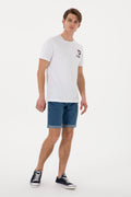 Men's Regular Fit Crew Neck White T-Shirt