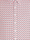 Pomegranate Flower Slim Fit Long Sleeve Shirt