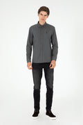 Men's Anthracite Long Sleeve Basic Shirt