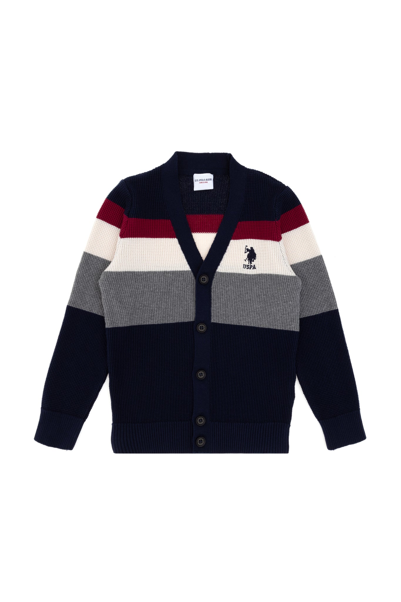 Boy's Navy Blue Knitwear Cardigan