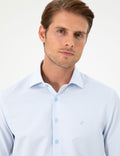 Light Blue Slim Fit Long Sleeve Shirt